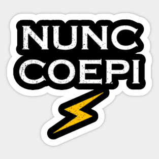 Nunc Coepi Sticker